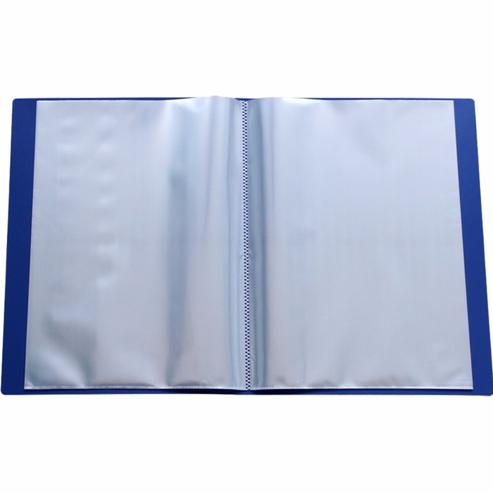 Deli 1pcs file holder Loose-leaf folder 40/60 pages A4 data bag document bag Multi-page multi-layer folder Information Booklet