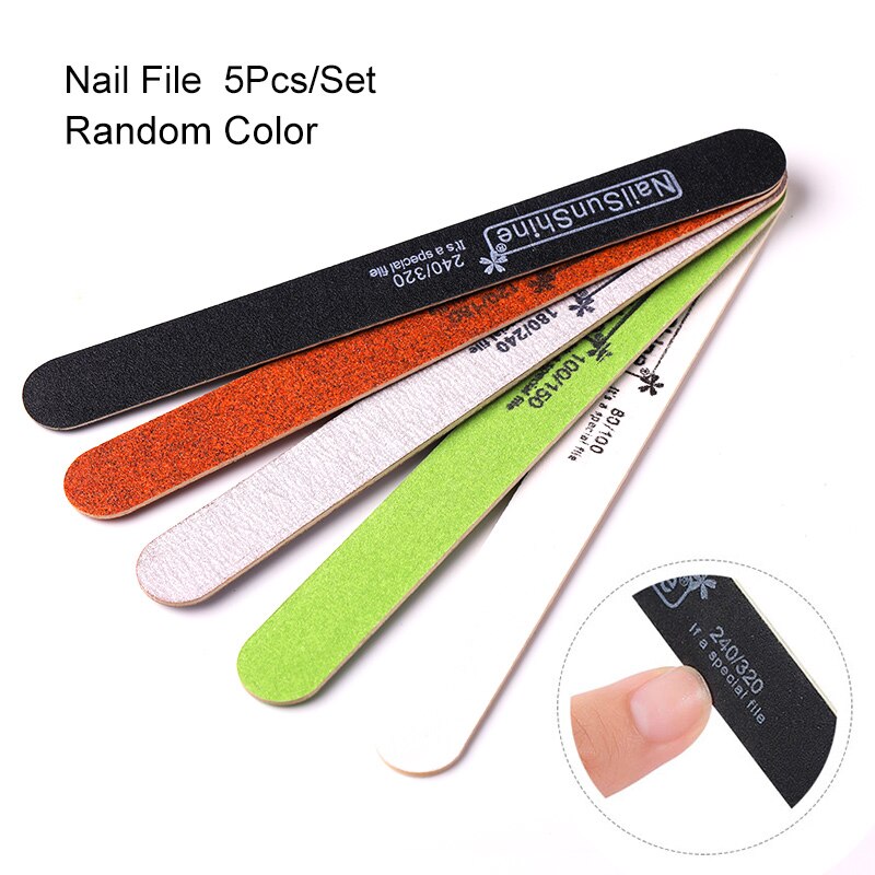 30/10 stuks nagelbuffers, vijl voor uv-gellak, pedicure, schuren, slijpen, nagelvorm, bufferblok, nagelkunstgereedschap, polijstset: 5 stuks