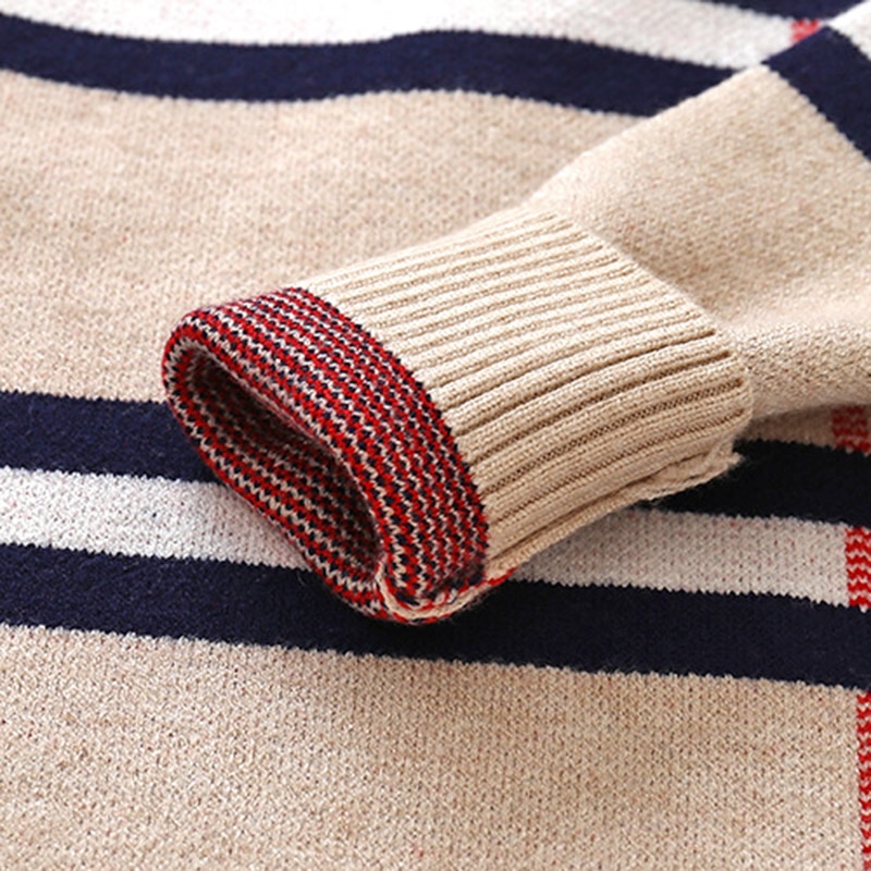 Varma barnkläder höst vinter baby pojke pullover kläder baby långärmad barntröja stickad barnskjorta