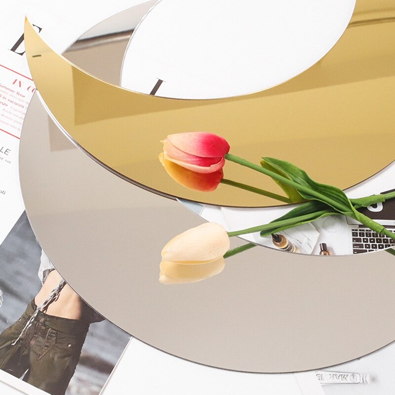 Maan Spiegel Boho Muursticker Grote Decor Voor Stedelijke Woonkamer Appartement Slaapkamer