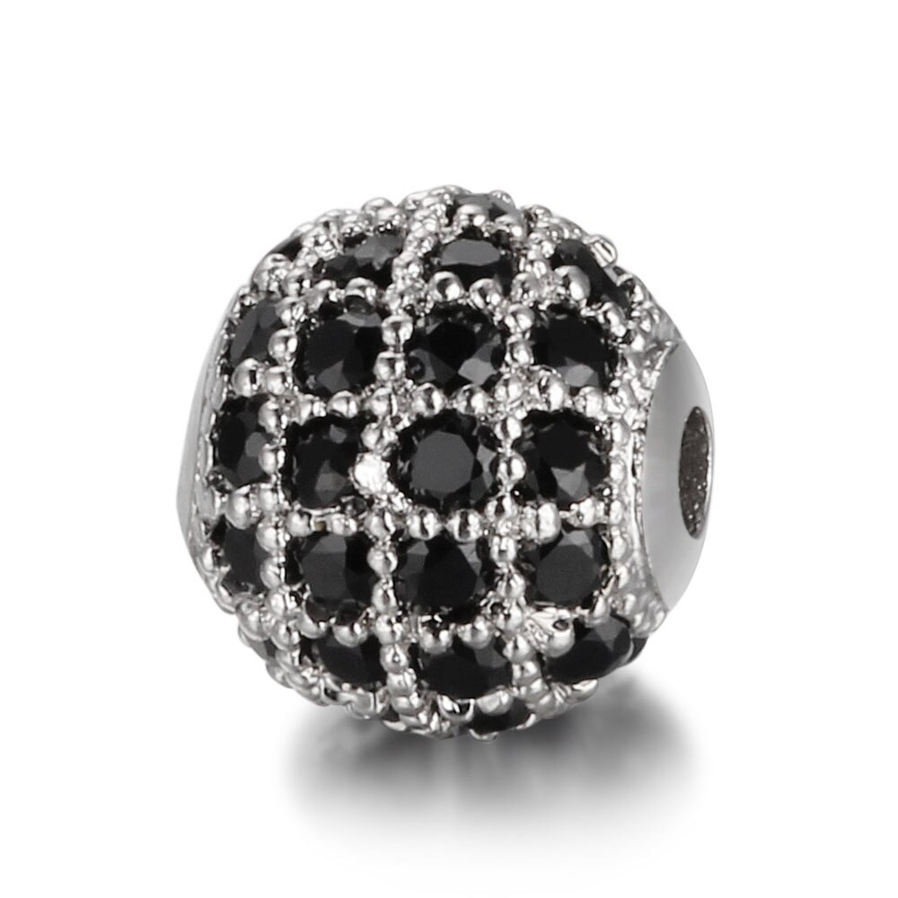 Apart verkrijgbaar  / 8mm / 10mm luxe mini pav aaa + zirkoon europese pakkingkralen, ronde bedels voor armbanden en sieraden