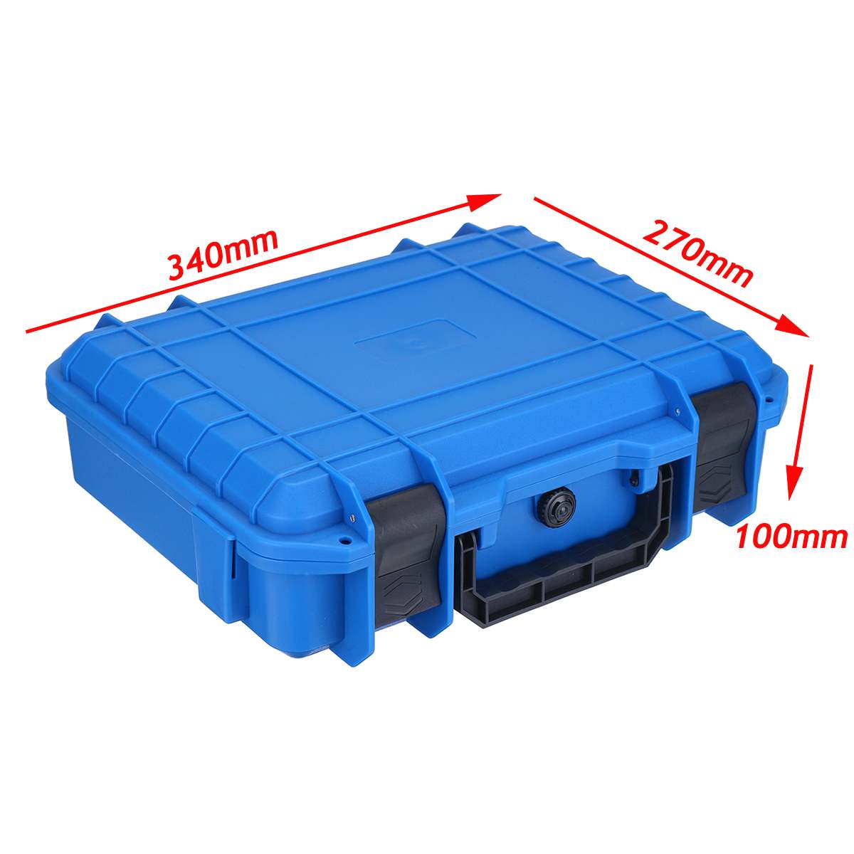 Safety Instrument Tool Box ABS Plastic storage Toolbox Sealed Tool case box With Foam Inside 2 Size: Blue