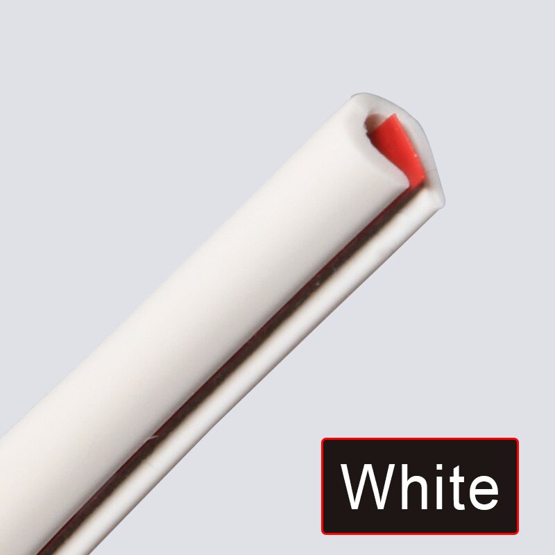 Auto bumper beschermer deurstrips rubberen rand beschermstrips zijdeuren sierlijsten kleefkras voertuig voor auto's auto: 20m witte