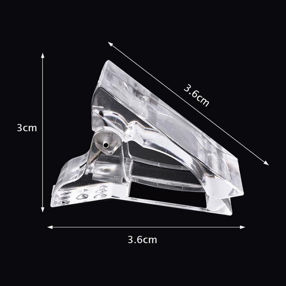 5pz clip per punte per unghie per costruzione rapida Polygel forme per unghie punte per unghie clip per estensione delle unghie UV costruttore morsetti manicure