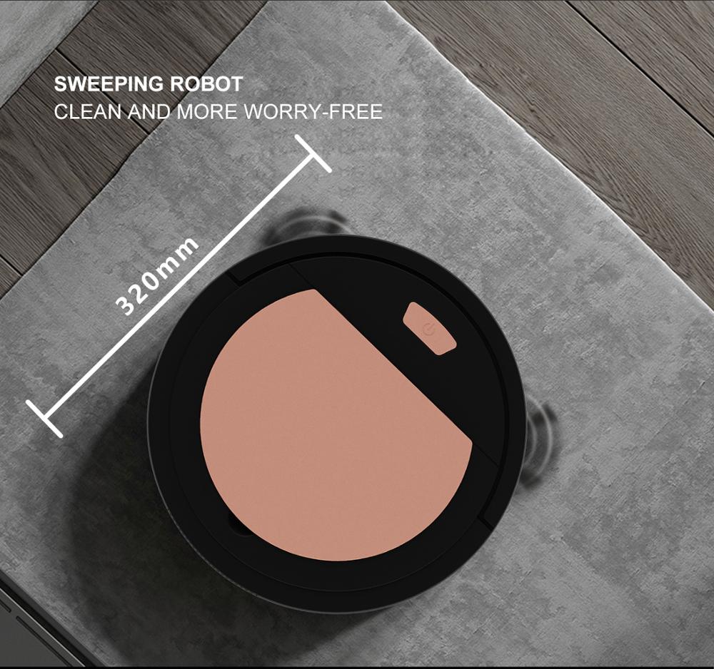 1800Pa Automatic Multifunctional Robot Vacuum Cleaner Rechargeable Smart Sweeping Robot Dry Wet Sweeping Vacuum Cleaner Home