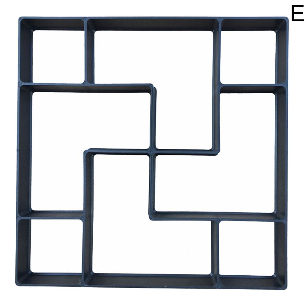 Manually Paving Cement Brick Concrete Molds Garden DIY Plastic Mold Path Pavement Model Stepping Stone Road Cement Brick Maker: I