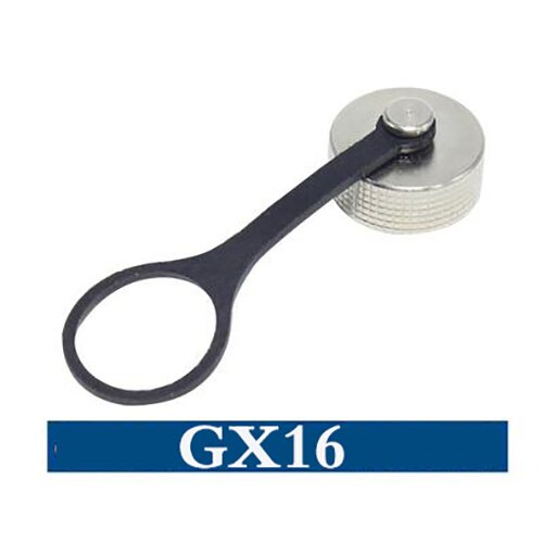 1pcs GX12 GX16 GX20 Aviation Connector Plug Cover Waterproof cover Dust Metal/Rubber Cap Circular Connector Protective Sleeve: Part Metal GX16