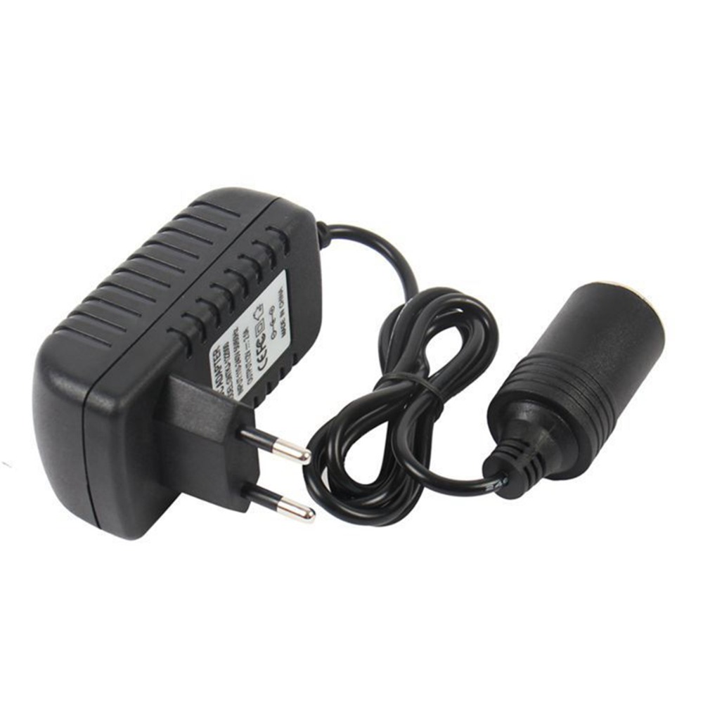 Universele  dc 12 volt ---2a- stopcontact adapter converter auto sigarettenaansteker eu uk us stekker met led-laadindicator