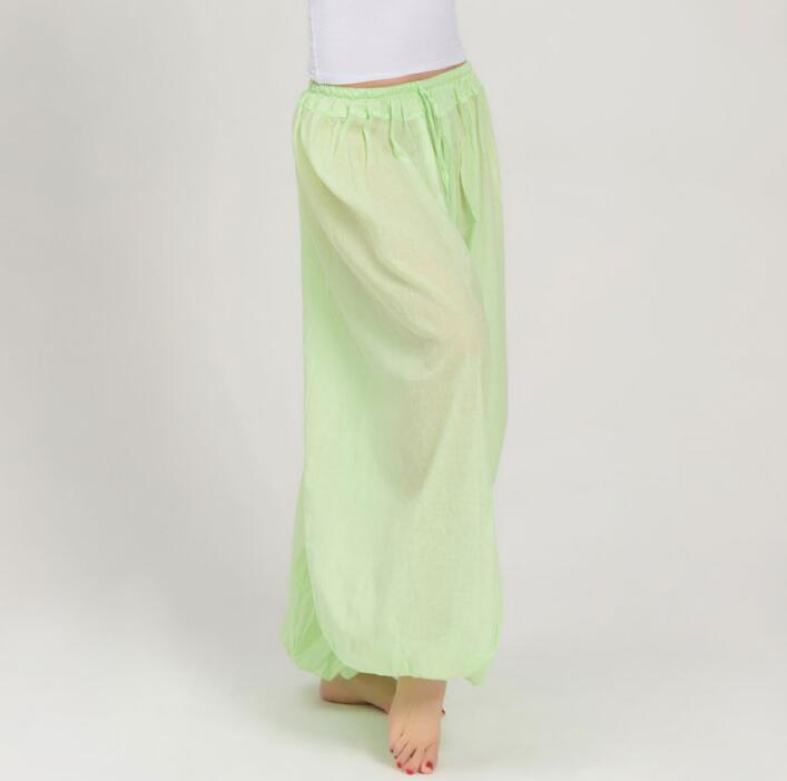 Pantalon traditionnel indien en coton pour femme, vêtement ample de danse, Style ethnique