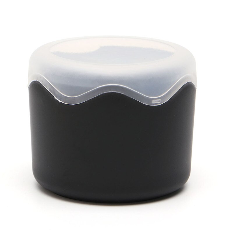 1PC couleur bonbon montre-bracelet mallette de rangement en plastique unique montre boîte boîtier avec éponge: Black