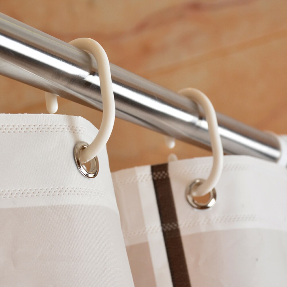 EHOMEBUY Klassieke Vierkante Douchegordijn Waterdicht Mildewproof Doorschijnend PEVA Gordijn Voor Badkamer Douche