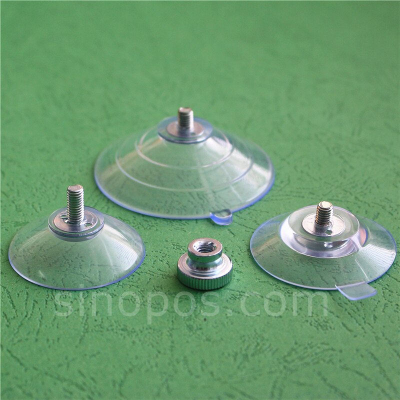 Ventosa con tornillo para pulgar, tuerca de metal con rosca, ventana de cristal para el baño, montaje en pared, accesorio de mobiliario soporte de señal
