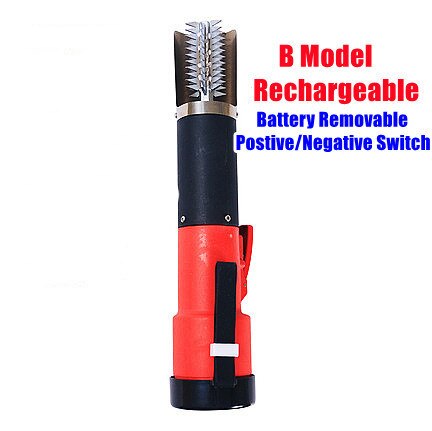 Electric Fish Scaler Fishing Scalers Rechargeable Clean Fish Remover Cleaner Portable Descaler Scraper Seafood Tools EU Plug: B