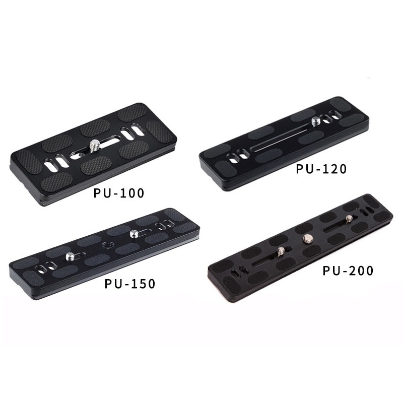 Camera Quick Release Plaat PU120/PU150/PU200/PU300 Metalen Beugel Statief Monopod Met 1/4 "Schroef Voor statief Balhoofd Arca Swiss