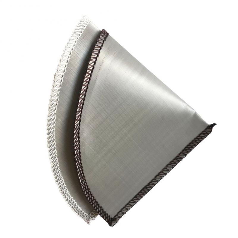 1 sztuk wielokrotnego użytku wlać filtr robić kawy siatki bez papieru kawy Ee FilteStainless filtr stożkowy ze stali 3 robić 4 kubek filtr robić kawy filtr