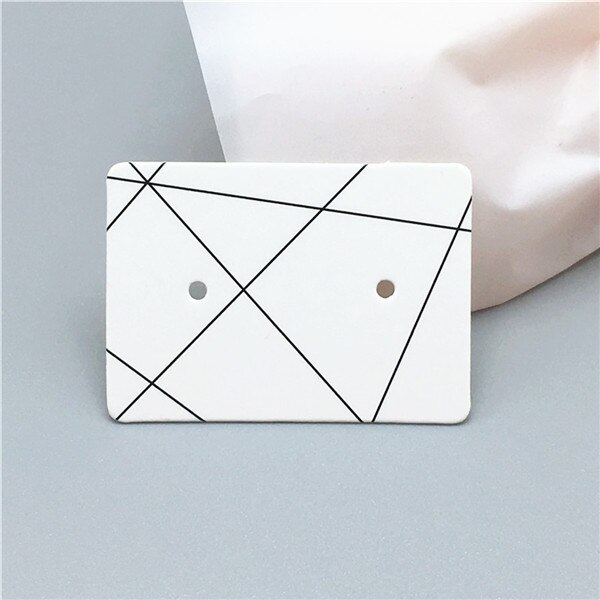 100pcs 3.5x 2.5cm compact and cute DIY handmade jewelry display card ear nail/earring price tag card