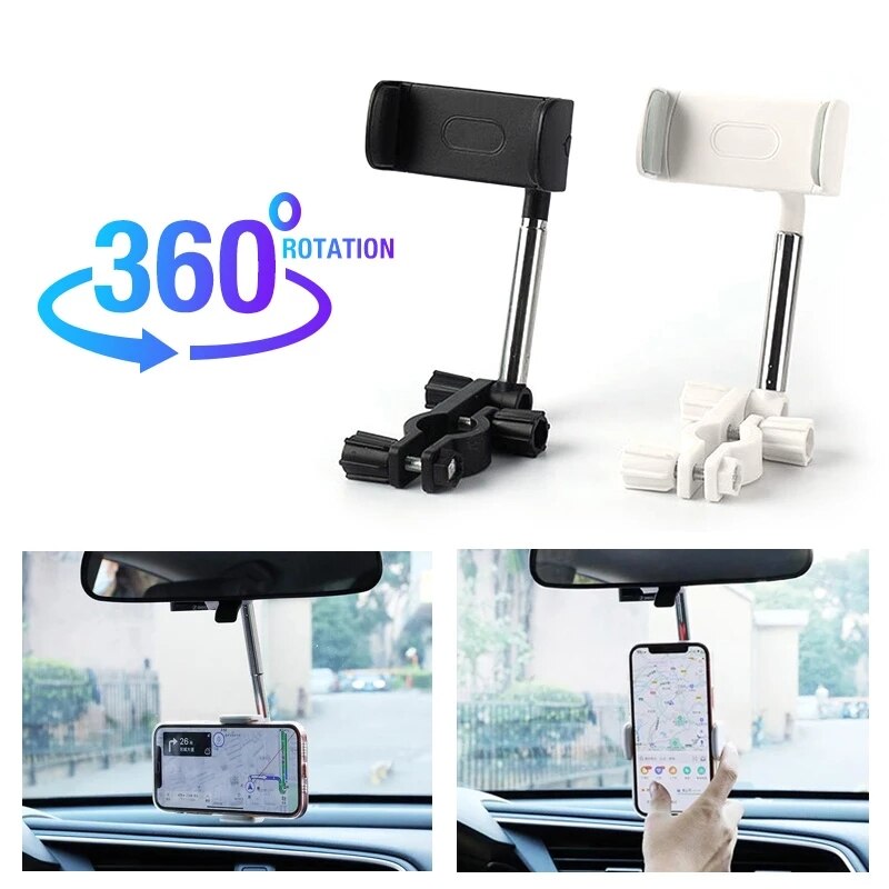 Achteruitkijkspiegel Car Mount Stand Houder Cradle Beugel Voor Mobiele Telefoon Gps Car Achteruitkijkspiegel Houder Universele Telefoon houder