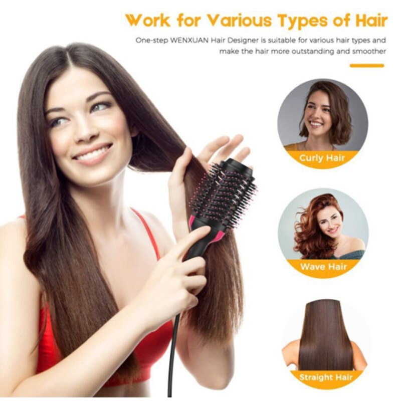 Einen Schritt Haartrockner Und Volumizer Gebläse Haar Trockner Heißer Pinsel Schlag Trockner 3 in 1 Haarbürste Styling Werkzeuge styler