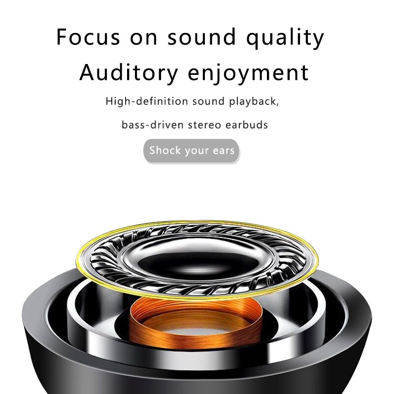 VPB A8 wired metal earbuds soundproof, high-definition, with microphone, computer headset and call headset