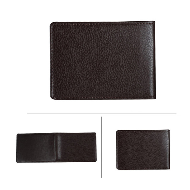 Carteira de carteira de carteira de carteira de certificado de identificação de negócios carteira de carteira de carteira de carteira de couro de couro de plutônio ultra-fino na capa para documentos de condução de carro: Dark Coffee