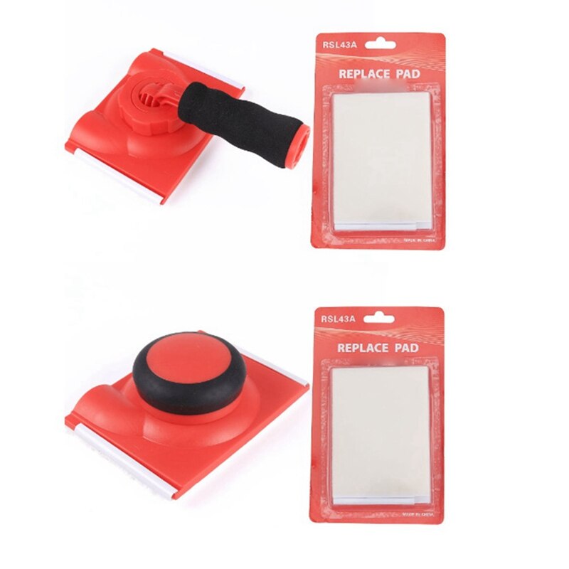 -2 PCS Latex Paint Edger Brush With 4 Sponge Pads ,Hand-Held Wall Ceiling Corner Painting Brush Separator Trim Tool: Default Title