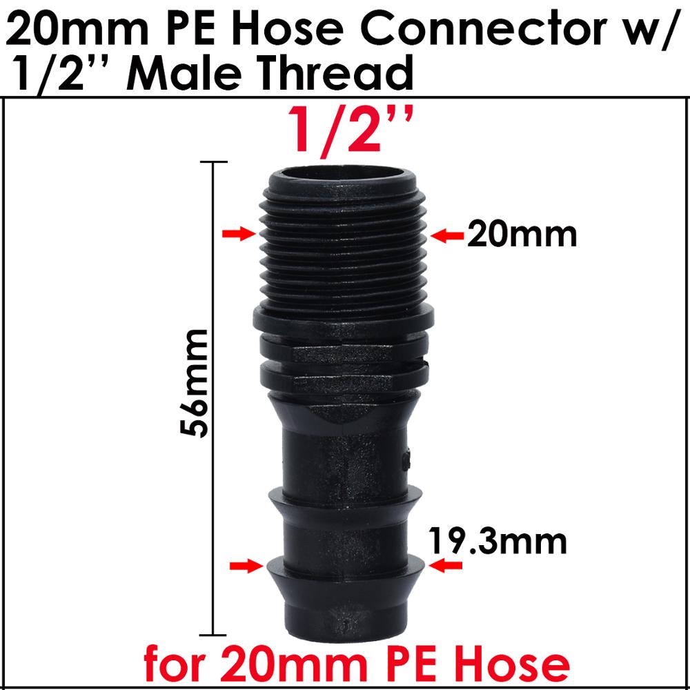 KESLA 4PCS 1/2‘’ & 3/4‘’ Male Threaded Connector w... – Grandado