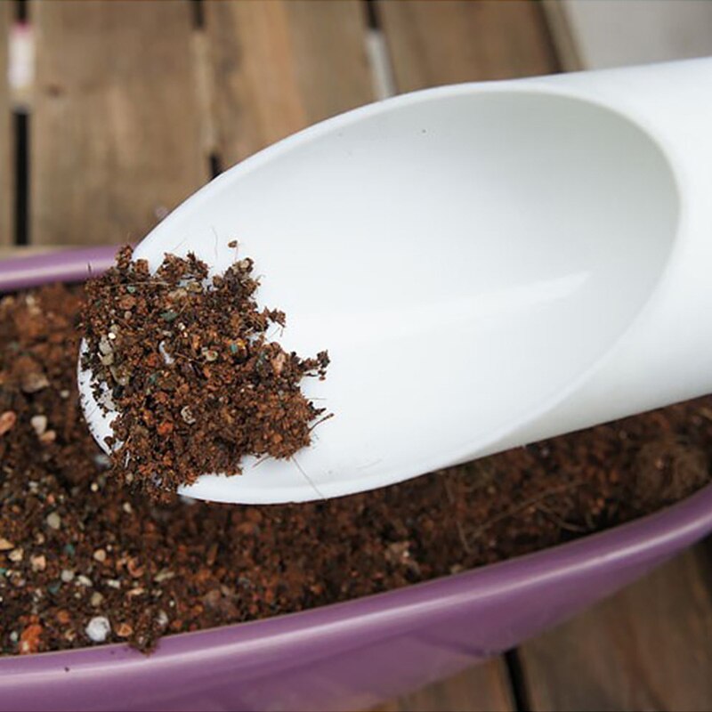 Mini pá de plástico para cultivo em vasos, mini pá cilindro para plantio de solo e plantas, ferramenta de jardinagem