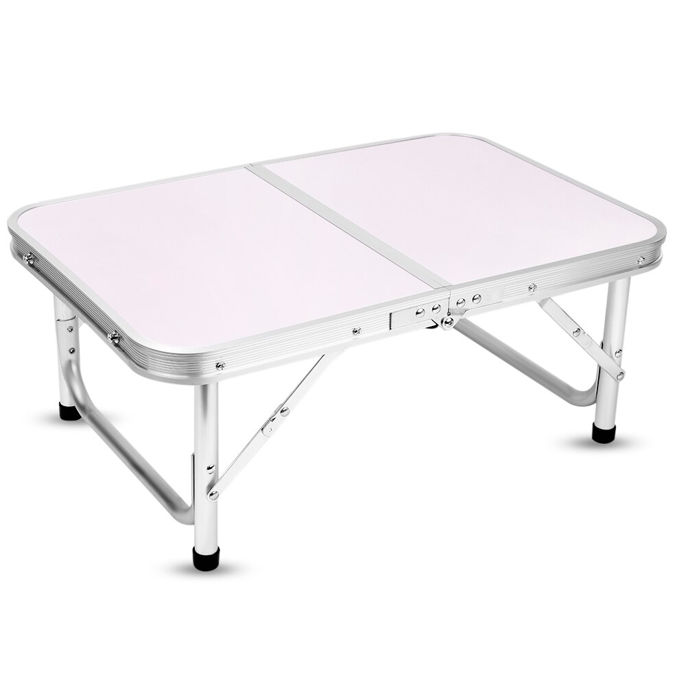 Aluminium Vouwen Camping Tafel Laptop Bed Bureau Verstelbare Hoogte Draagbare Mini Rechthoek Tafel Aluminium Houder OP VERKOOP