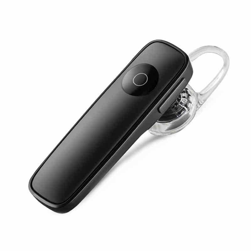 M165 Mini Bluetooth-Compatibel 4.0 Sport Formele Draadloze Oortelefoon Oorhaak Met Microfoon Belfunctie Volumeregeling: M165 Black