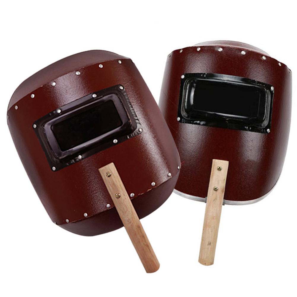 Welding Mask Steel Handheld Waterproof Classical Welding Handheld Helmet For Men Excellent Protection Comfort Provider