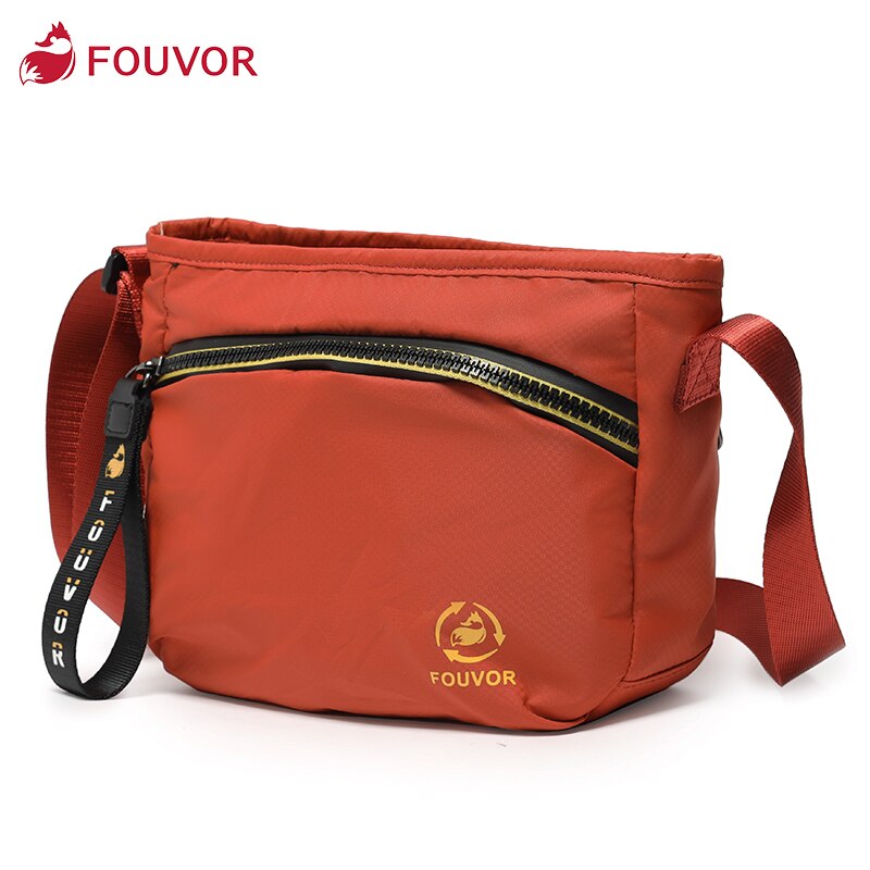 Fouvor Outdoor Reizen Kleine Tas Vrouwelijke Tas Oxford Doek Schouder Tas Dames Casual Canvas Tas 2930-15: red