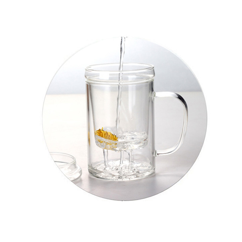 400ML gabinet znakomity szklana filiżanka zaparzacz robić herbaty filiżanki kwiatowe odporność na wysoką temperaturę otwarty płomień podgrzewany kubek na mleko z herbatą owocową