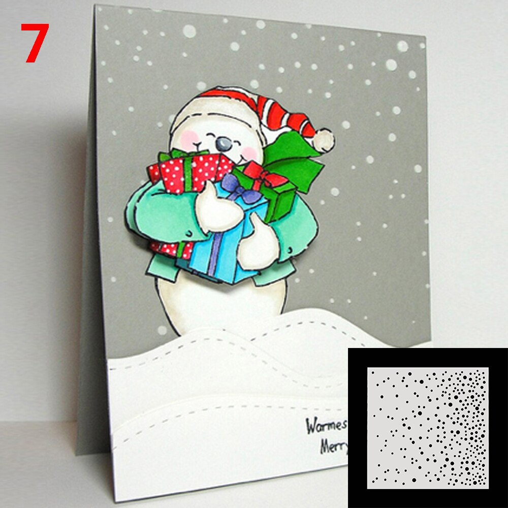 13styles Plastic Template Embossing Paper Cards Making Craft Layering Stencil for Scrapbooking Photo Album Decorative: Default Title