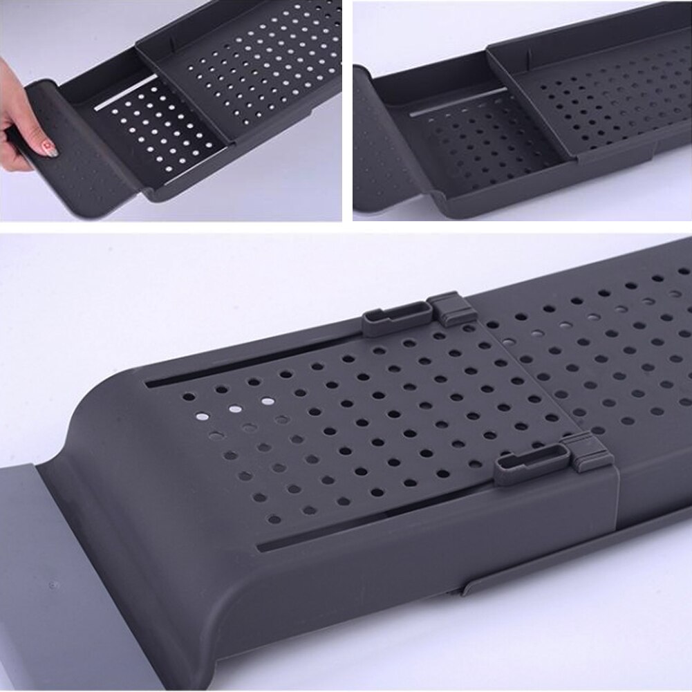 Drain Telescopic Bathtub Rack, Bathroom, Plastic Bath Basin Rack, Bathtub Tray, Kitchen Sink, Bath And Storage Rack