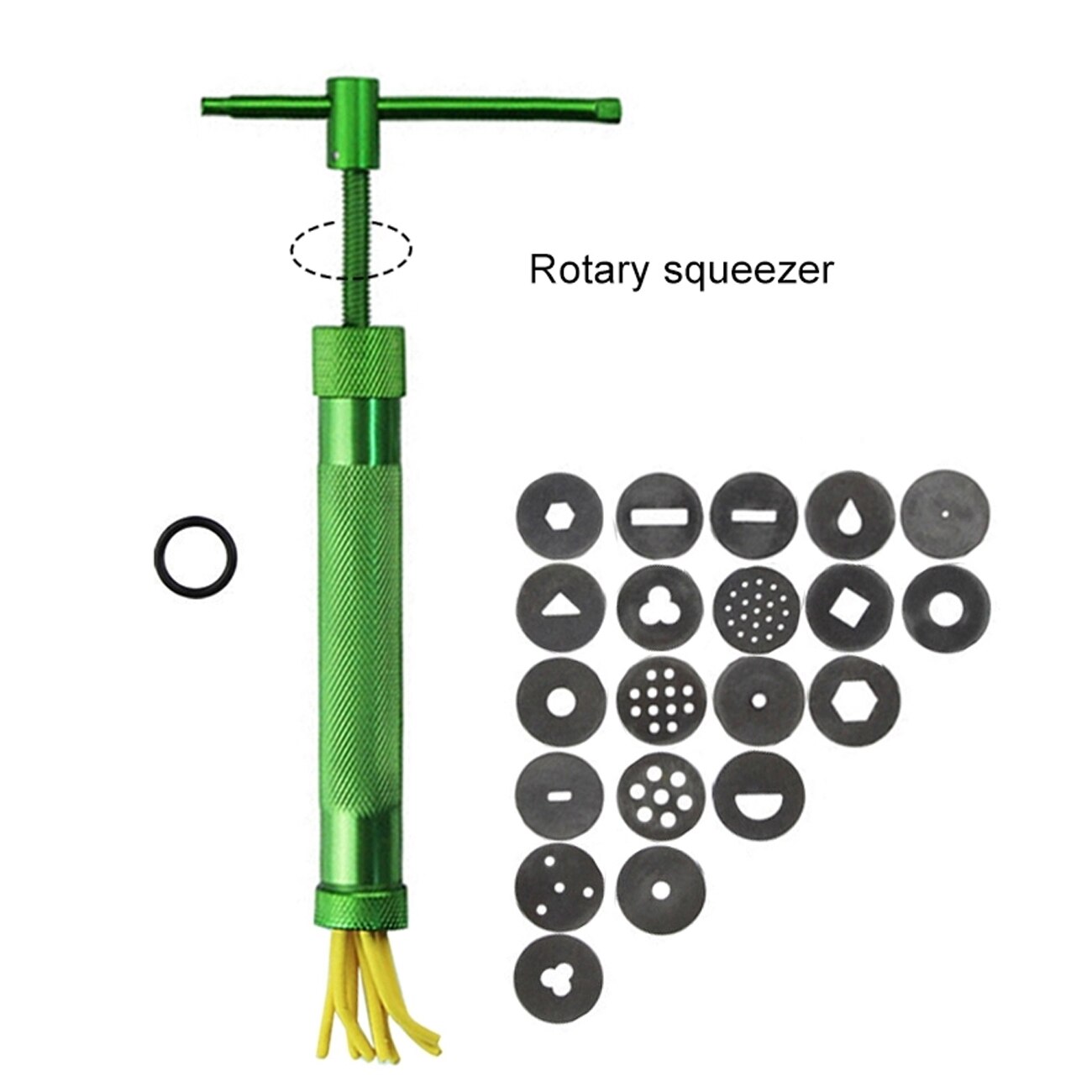 Green Clay Extruders Sculpture Machine Clay Sugar Paste Extruder Fondant Cake Sculpture Polymer Tool