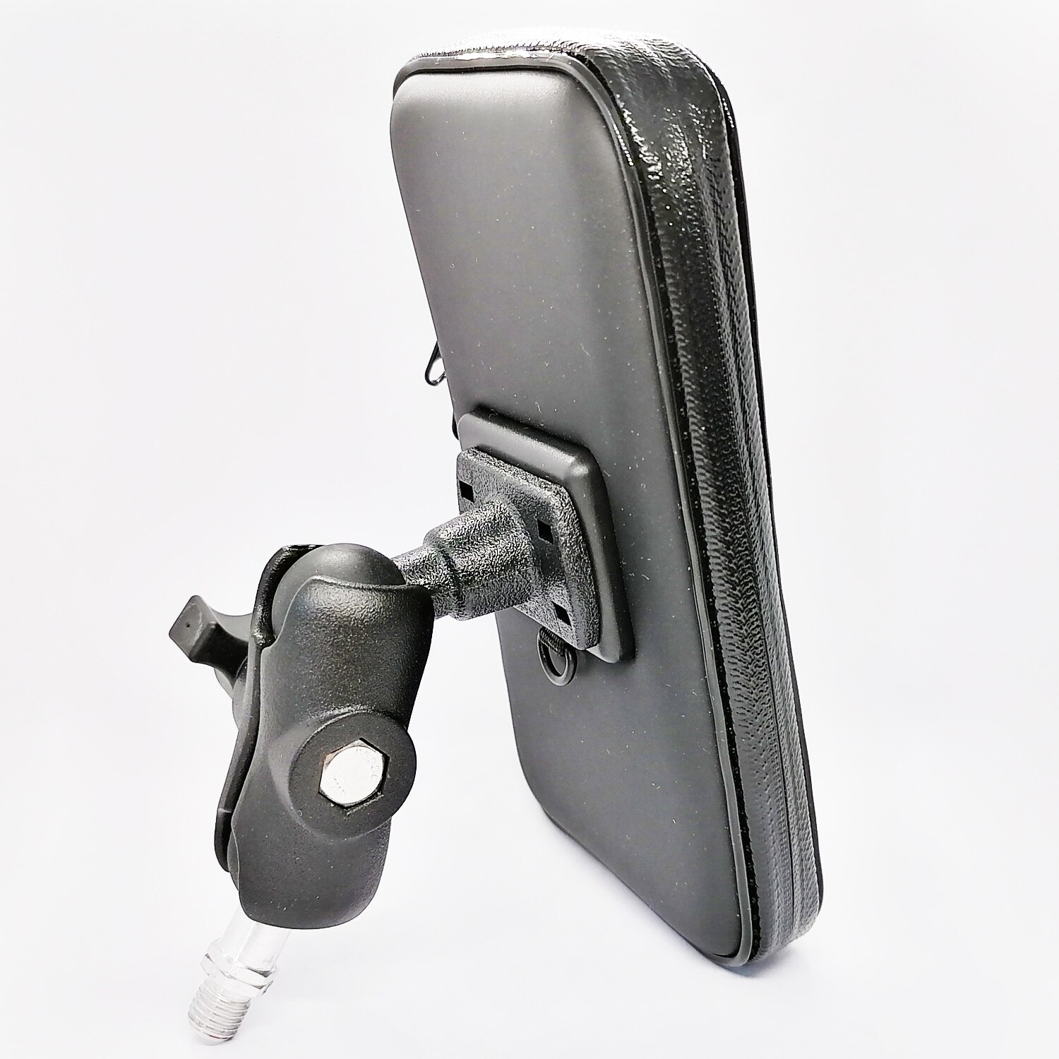 Mobile Phone Water Resistance Case 6 CM Aluminum Alloy Double Socket Arm With 1 inch Ball Mount M10 Screw for Motorcycle Scooter