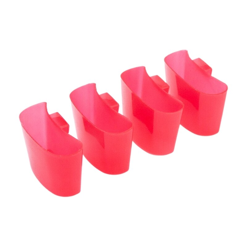 4x Simple Hanging Tea Bag Holder Portable Snack Cup Markers Biscuit Stand: Red