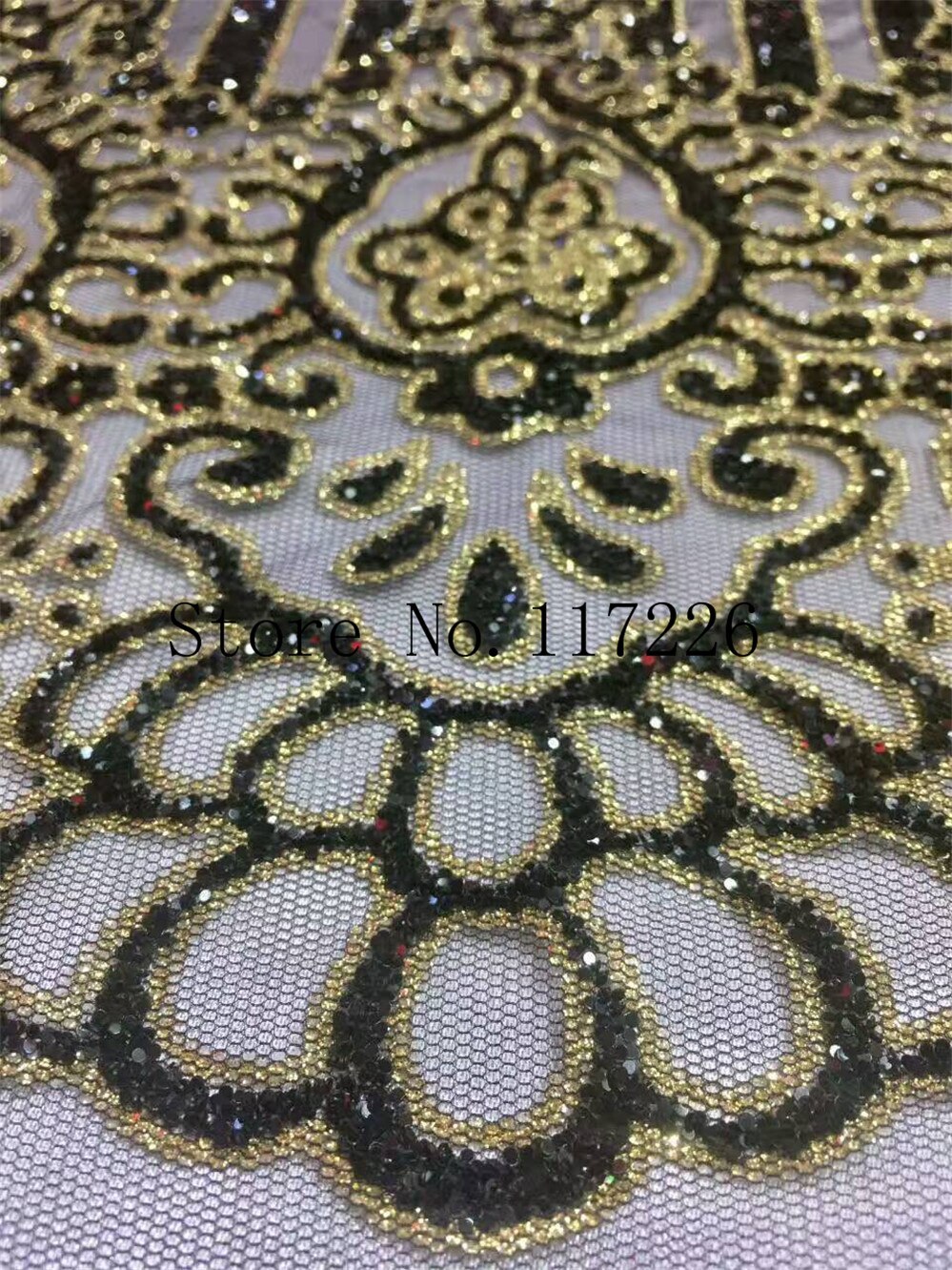JRB-78121 black glitter mesh african indian lace fabric for wedding /evening dress