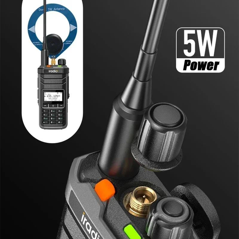 Iradio UV 88 Walkie Talkie Kurzwelle 2,3–30 MHz UV88 Zweiwegradio Multiband FM CB SW LW Typ-C-Aufladung NOAA 1024CH Gleicher RT-860