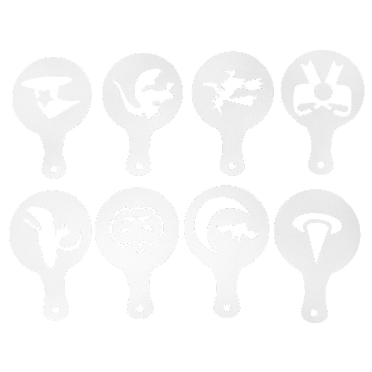 32pcs Coffee DIY Latte Cappuccino Milk Foam Template Printing Model Stencils for Bar