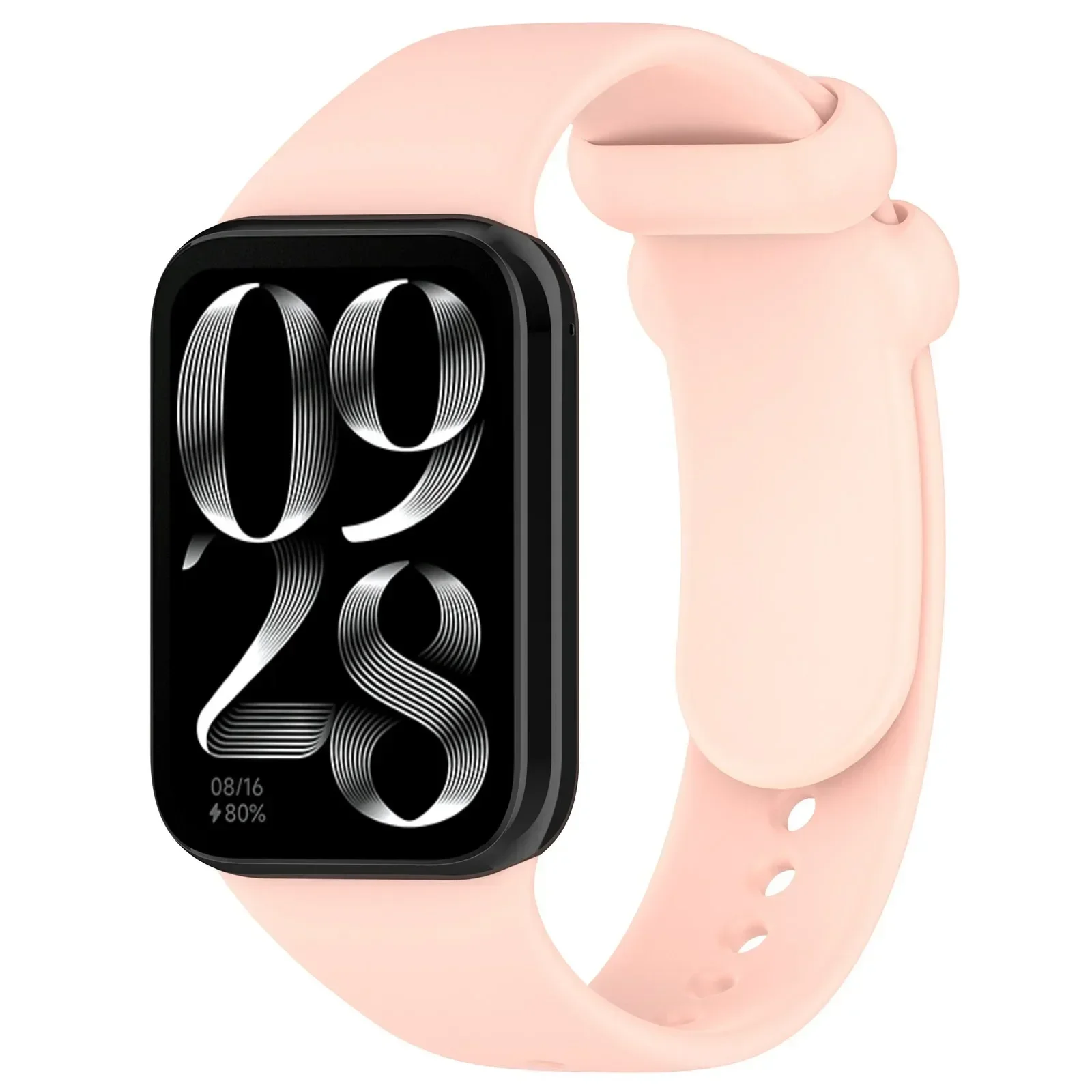 Silikoniranneke xiaomi mi band 8 9 pro sport -älykellolle, korvaava ranneke xiaomi redmi watch 5 4 -ranneketarvikkeet: Sinivalkoinen / 12mm