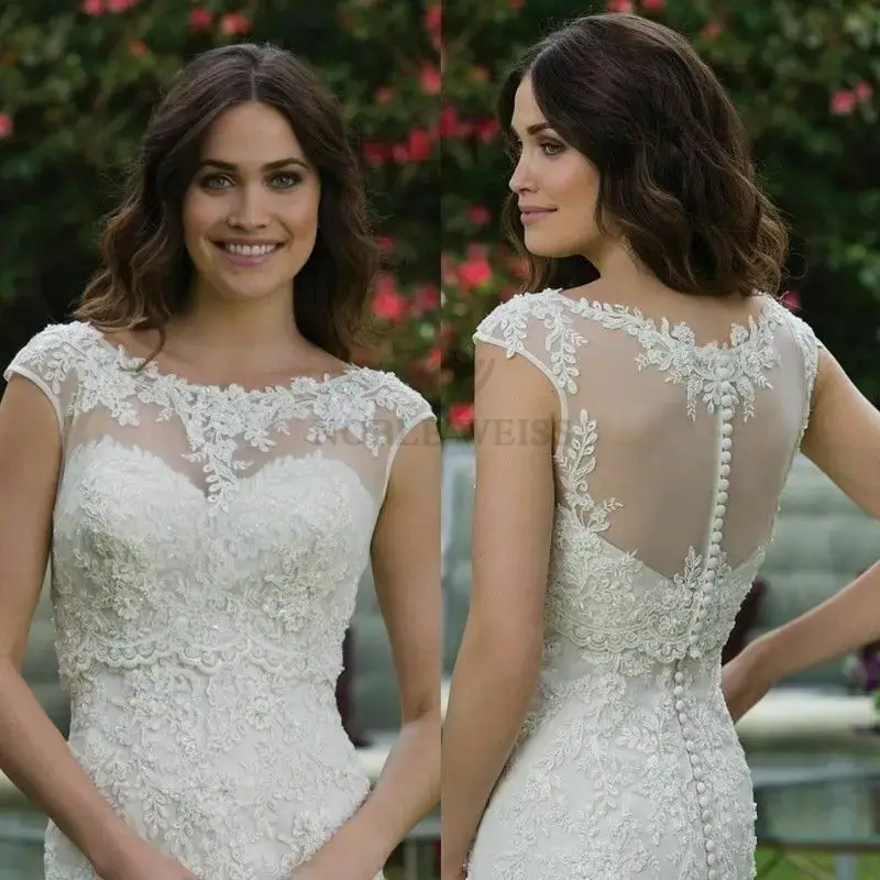 Scoop Wedding Jacket Sleeveless Bride Bolero Top Lace Applique White Ivory Wraps Shrug