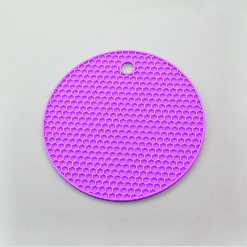 Round Heat Resistant Silicone Honeycomb Mat Drink Cup Coasters Non-slip Pot Holder Table Placemat Kitchen Tools Accessories