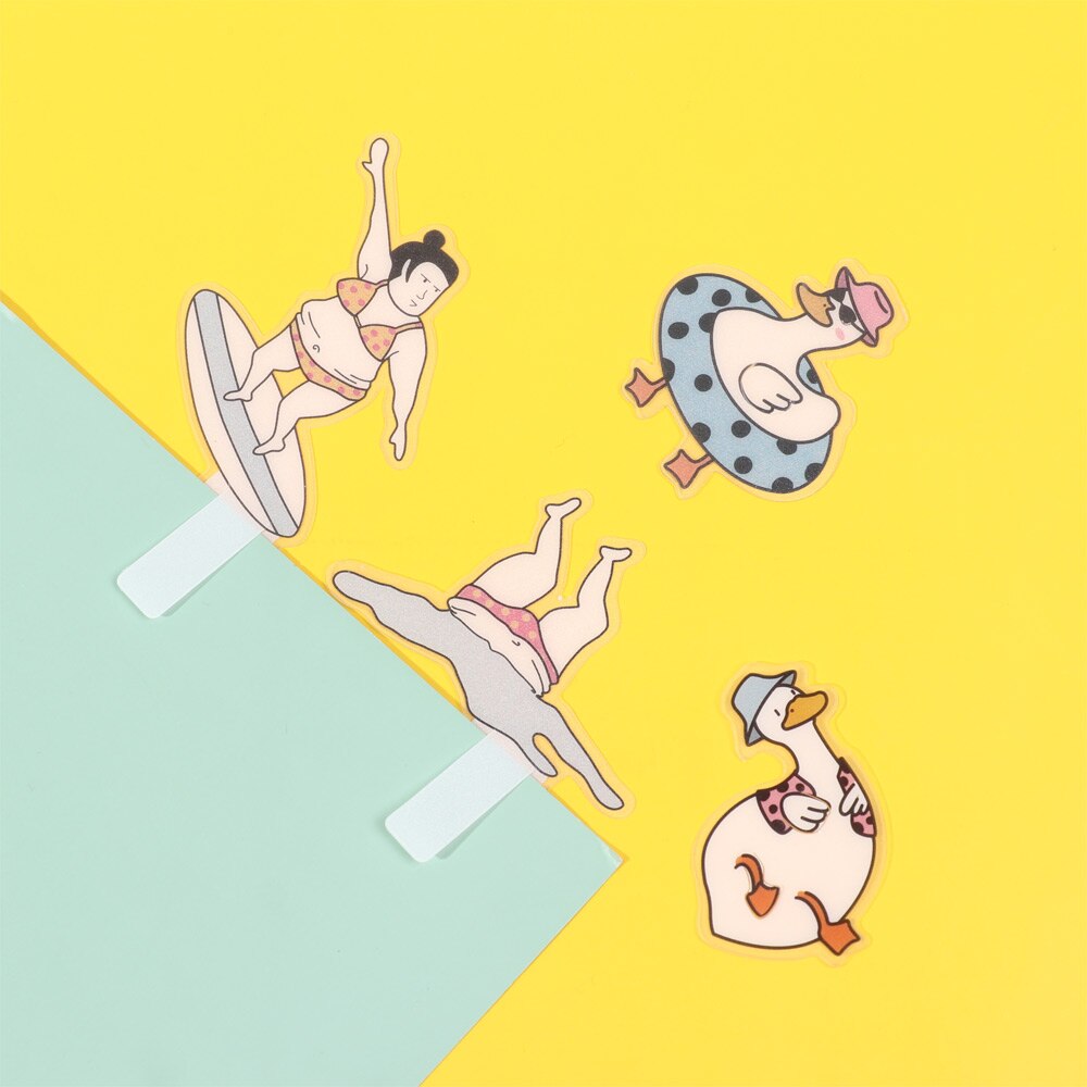 5Pcs Boxed Funny Mini Bookmark Book Pagination Clip Students Hollow Book Page Folder