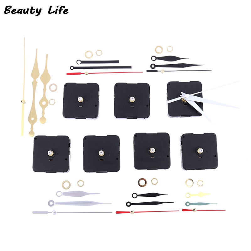 1 Set Colorful Silent Large Wall Clock Quartz Clock Movement Mechanism Hands Wall Repair Tool Parts Kit Set