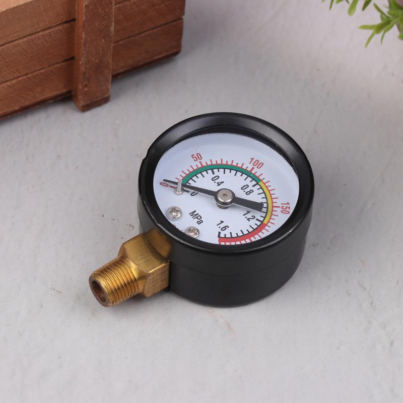 Tryckmätare luftkompressor pneumatisk hydraulvätska 0-12 bar  / 0-170 psi lättavläst mätinstrument