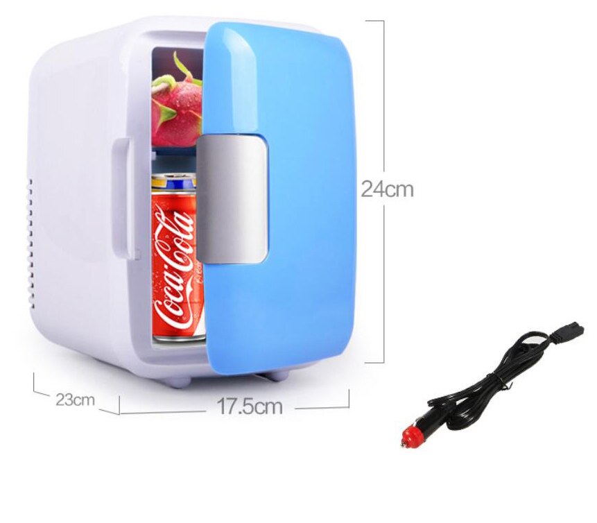 Upright 4L Capacity Portable Car Refrigerator Cooler Warmer Truck Thermoelectric Electric Fridge For Car Boat: Default Title