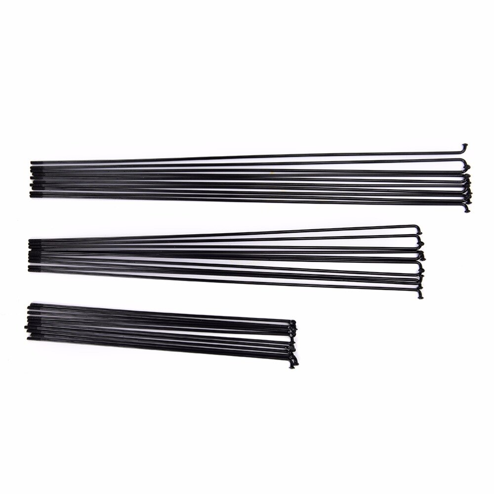 10 st/pack cykel ekrar för cykel  + 12mm nipplar längd 170 ~ 286mm stålekrar