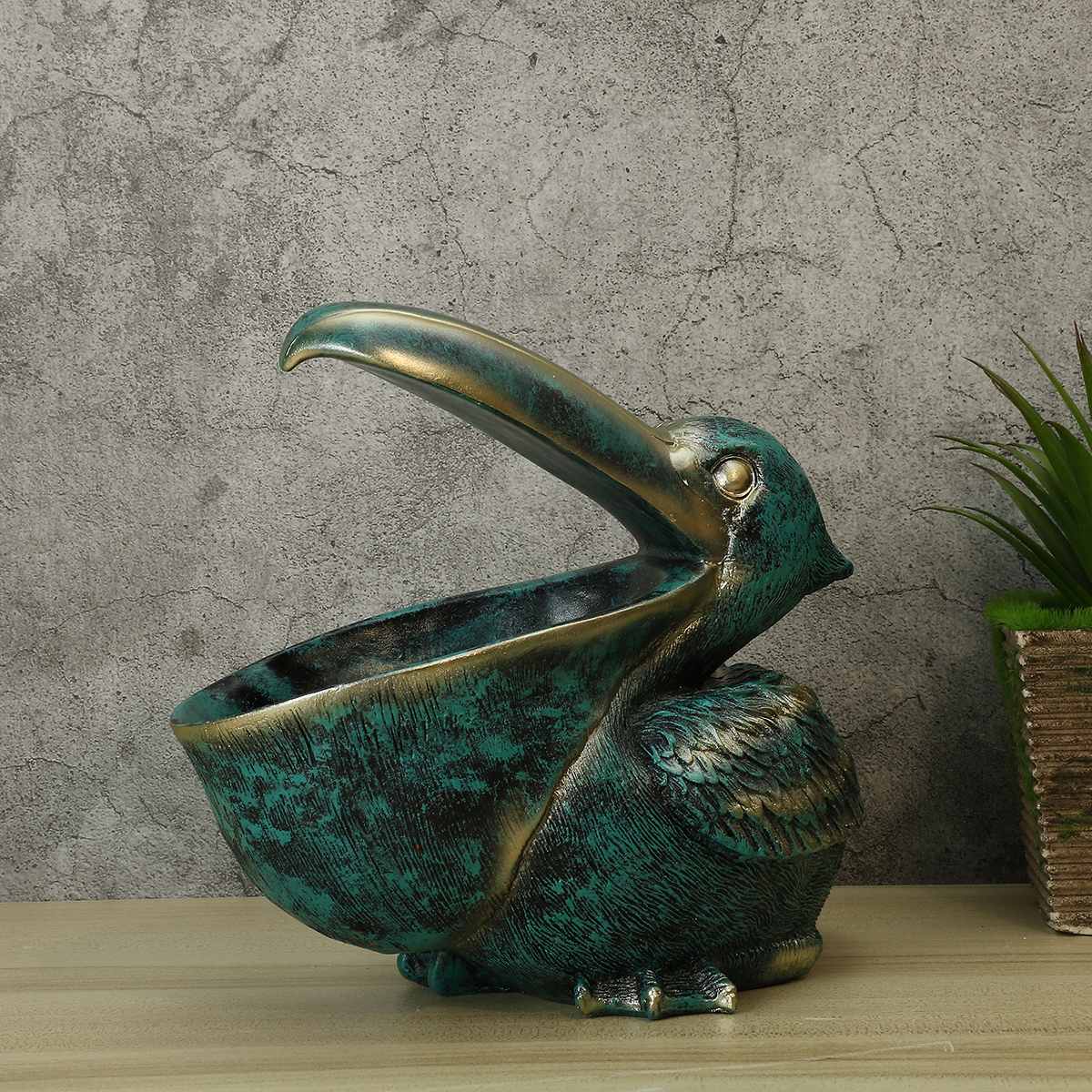 Nordic Cool Pelican Figurine Big Mouth Storage Box... Grandado