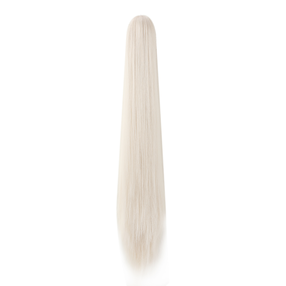 Cauda de pônei reta longa para mulheres, extensão de rabo de cavalo para meninas, cabelo sintético macio natural de alta qualidade, 20 in: #60
